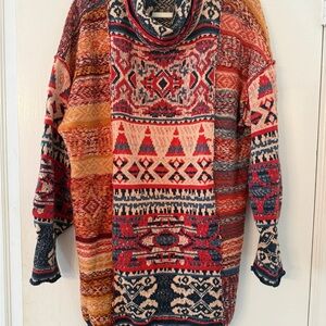 Free People Taos Sweater Mini dress Medium EUC